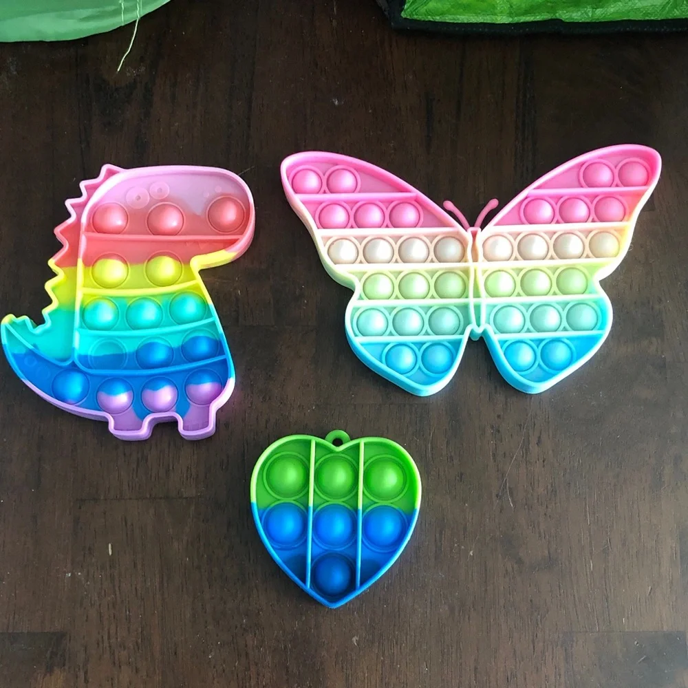 ❤️ Rainbow Pop-It Sensory Fidget Toy Set